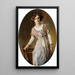 Portrait of a lady - Gustav Riencker — framed artwork on a wall