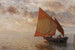 Venetiaans Visboot - Gustav Schönleber — weergave van het kunstwerk