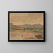 Landschap met een schuur - Gustav Wentzel — ingelijst kunstwerk aan de muur