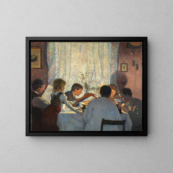 Ochtendstemming - Gustav Wentzel — ingelijst kunstwerk aan de muur