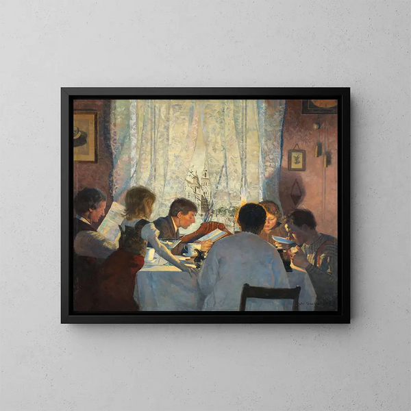 - Gustav Wentzel — ingelijst kunstwerk aan de muur