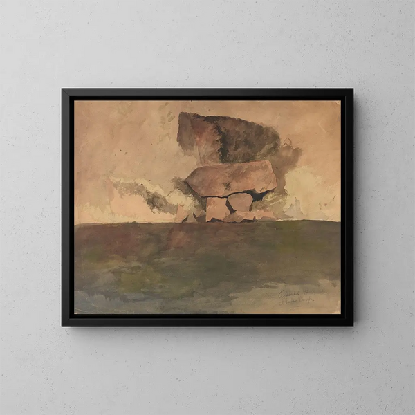 Blocs de pierre - Gustav Wentzel — ingelijst kunstwerk aan de muur