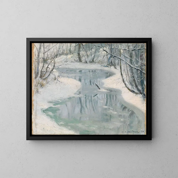 Dégel - Gustav Wentzel — ingelijst kunstwerk aan de muur