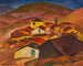 Bergdorp in Macedonië - Gustav Wunderwald — weergave van het kunstwerk