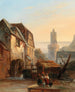 Andernach aan de Rijn Lavandières bij de molen - Gustave Adolphe Simonau — weergave van het kunstwerk