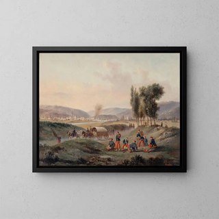 Gustave Boulanger - Sarrebruck aprs la bataille le 5 aot 1870.webp