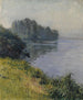 La Seine à l’île Marante par temps brumeux - Gustave Caillebotte — weergave van het kunstwerk