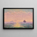 Study on the sea, Saint-Malo backlight - Gustave Cariot — framed artwork on a wall