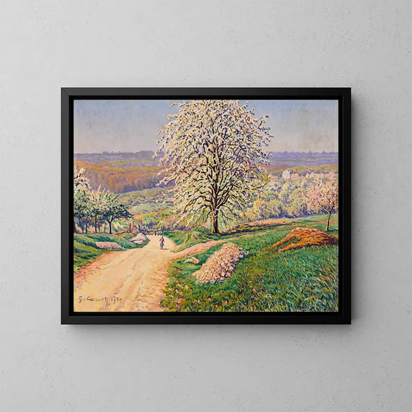 De bloesemende appelbomen - Gustave Cariot — ingelijst kunstwerk aan de muur