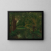 Een beekje in een open plek - Gustave Courbet — ingelijst kunstwerk aan de muur