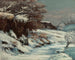 Sneeuweffect - Gustave Courbet — weergave van het kunstwerk