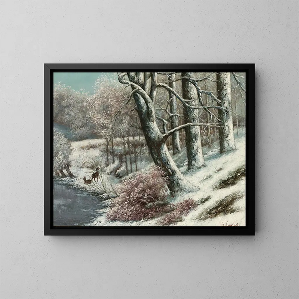 La forteresse en hiver - Gustave Courbet — ingelijst kunstwerk aan de muur