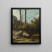 La Garenne de Bussac en Saintonge - Gustave Courbet — ingelijst kunstwerk aan de muur