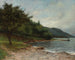 La Rive du lac Léman - Gustave Courbet — weergave van het kunstwerk