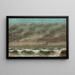 Zeilkunstdruk - Gustave Courbet — ingelijst kunstwerk aan de muur