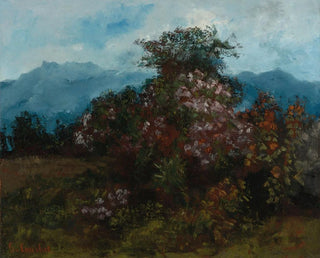 Gustave Courbet - Paysage Avec Massif Fleuri.webp