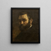 Portret van een man - Gustave Courbet — ingelijst kunstwerk aan de muur