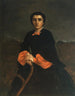Portret van vrouw Juliette Courbet - Gustave Courbet — weergave van het kunstwerk