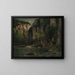 Rivière et rochers - Gustave Courbet — ingelijst kunstwerk aan de muur