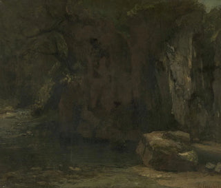 Gustave Courbet - The Cliffs of the Loue.webp