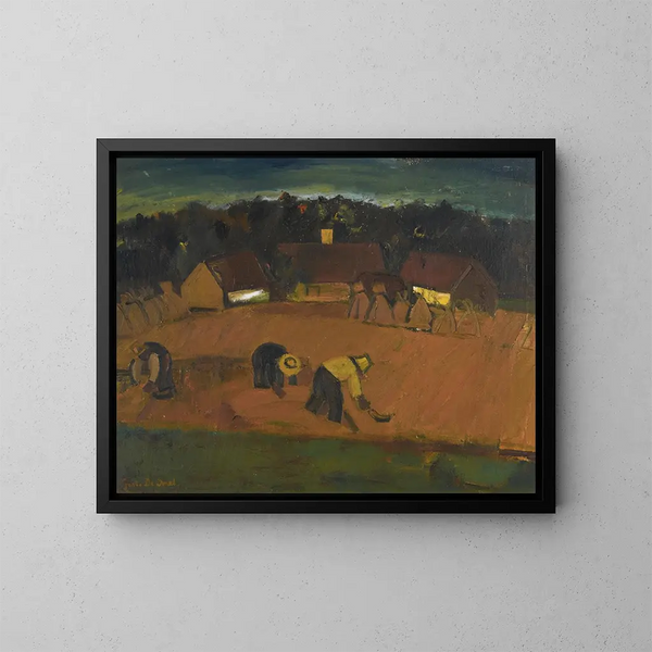 De Oogst - Gustave De Smet — ingelijst kunstwerk aan de muur