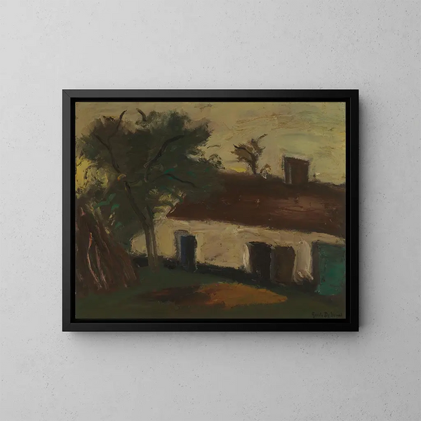 Stal - Gustave De Smet — ingelijst kunstwerk aan de muur