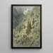 Een alpine vallei met bomen en rotsen - Gustave Doré — ingelijst kunstwerk aan de muur