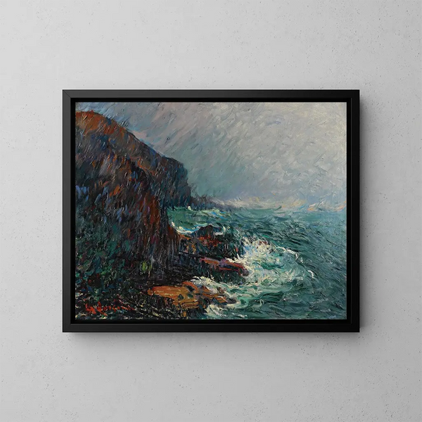 Falaises en Normandie - Gustave Loiseau — ingelijst kunstwerk aan de muur