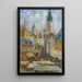 La Place de la Basse Vieille Tour et le Marché de la Place Rue de l'Épicerie - Gustave Loiseau — framed artwork on a wall
