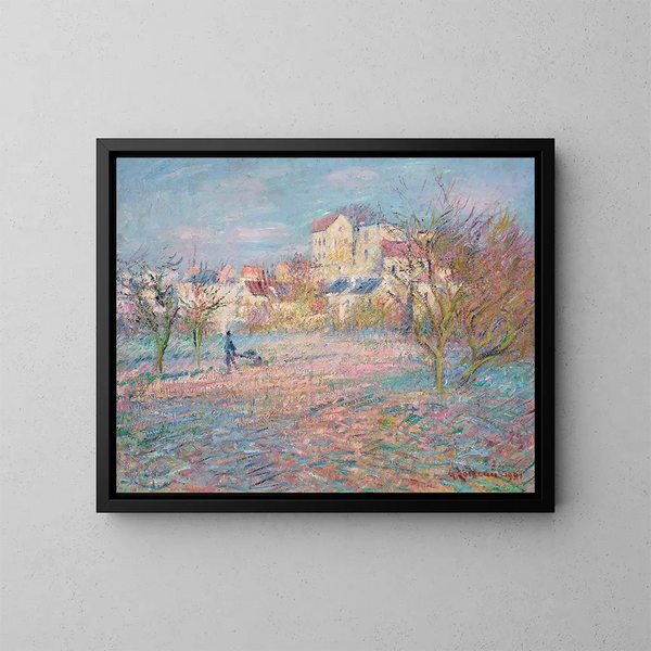 De wintertuin - Gustave Loiseau — ingelijst kunstwerk aan de muur