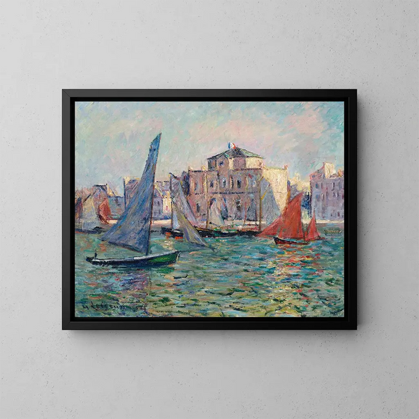 Les Martigues - Gustave Loiseau — ingelijst kunstwerk aan de muur