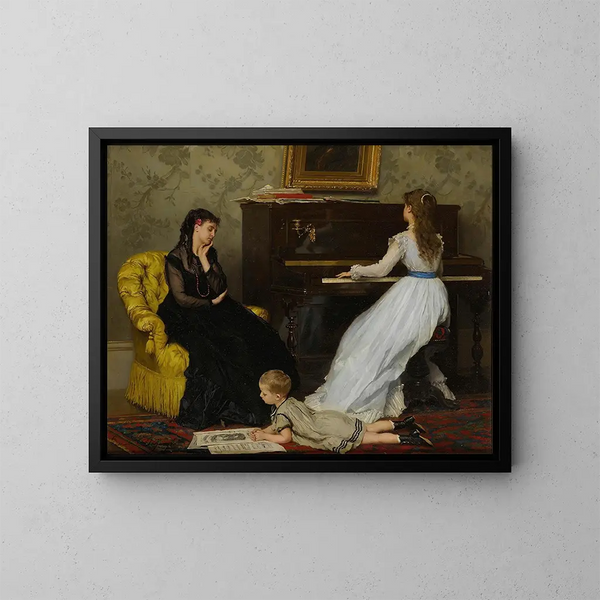 Praktisch - Gustave Léonard de Jonghe — ingelijst kunstwerk aan de muur