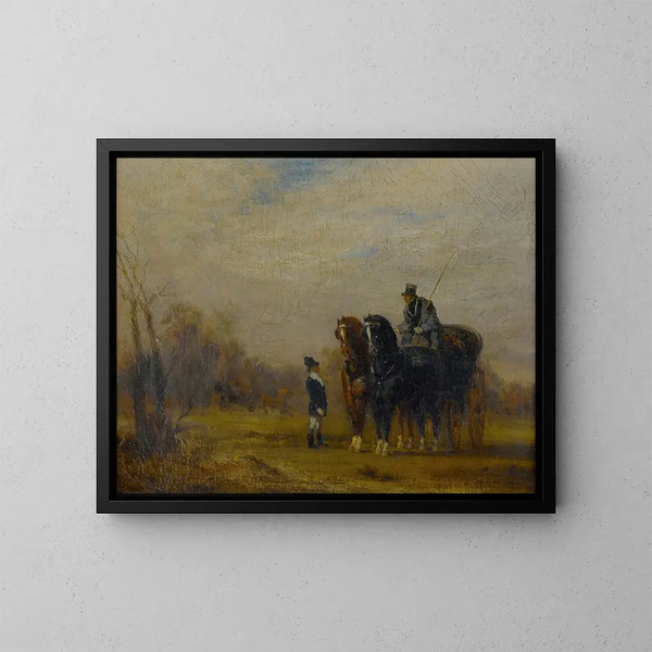 De koets - Gustave Moreau — ingelijst kunstwerk aan de muur