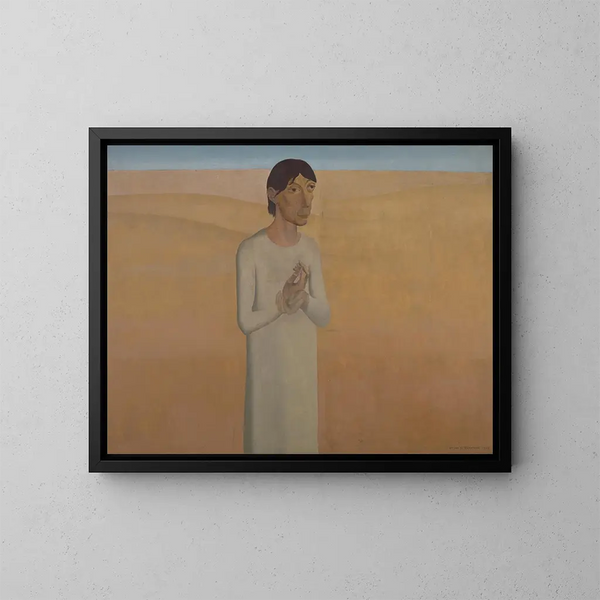 Christus in de woestijn - Gustave Van de Woestijne — ingelijst kunstwerk aan de muur