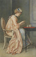 Anticipation - Gustavus Arthur Bouvier — weergave van het kunstwerk