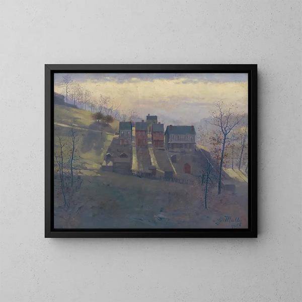 Amerikaans landschap - Gustav Mahler — ingelijst kunstwerk aan de muur