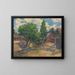 Landschap met huizen - Gustav Mahler — ingelijst kunstwerk aan de muur