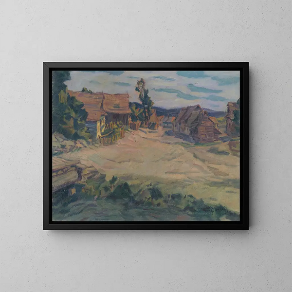 Landschap van Menguovce - Gustav Mahler — ingelijst kunstwerk aan de muur