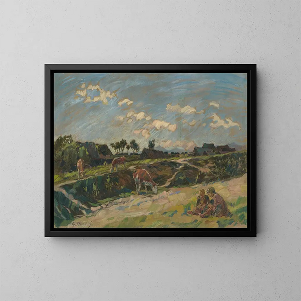 Motief van Vec - Gustav Mahler — ingelijst kunstwerk aan de muur