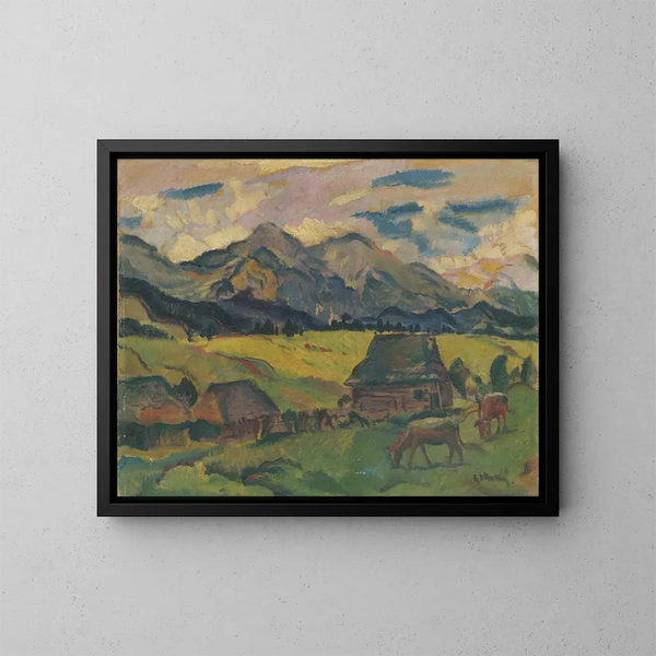 Motief van diar - Gustav Mahler — ingelijst kunstwerk aan de muur