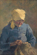 Old woman sewing - Gustav Mahler — artwork view
