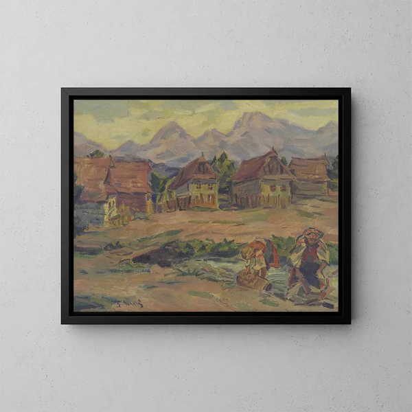 op een beek onder de Tatras - Gustav Mahler — ingelijst kunstwerk aan de muur