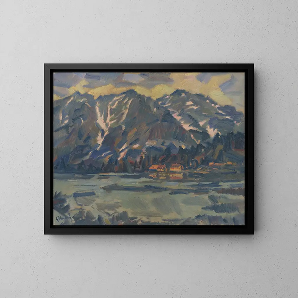 Lac de Popradské Pleso - Gustav Mahler — ingelijst kunstwerk aan de muur
