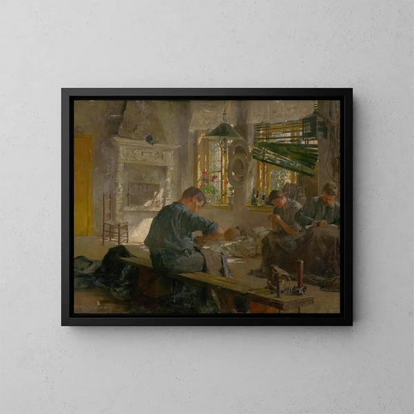 Scheepsbouwers - Gustav Mahler — ingelijst kunstwerk aan de muur