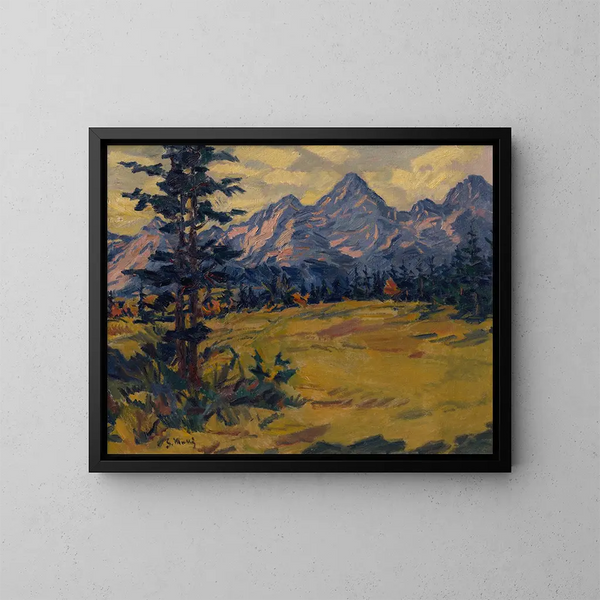 Landschap van de Tatra's - Gustav Mahler — ingelijst kunstwerk aan de muur