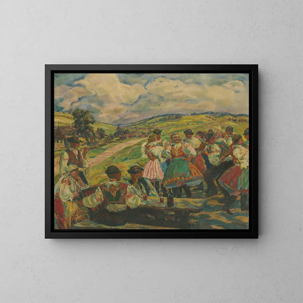 Dans van het dorp - Gustav Mahler — ingelijst kunstwerk aan de muur