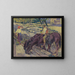 Bewateringsproces van paarden - Gustav Mahler — ingelijst kunstwerk aan de muur