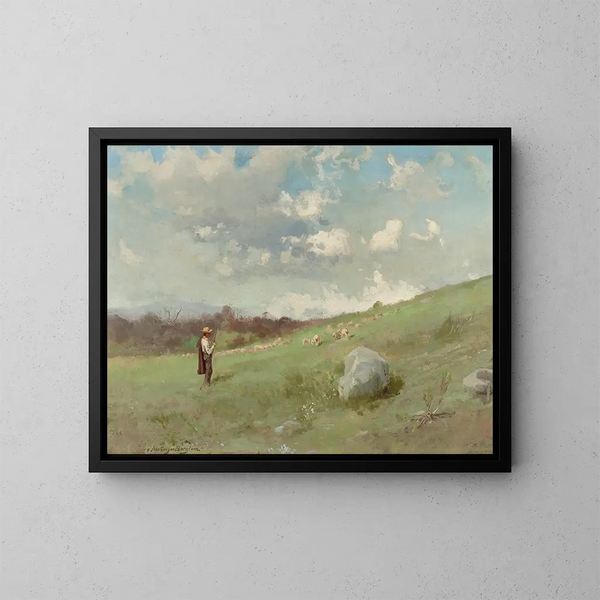 in de Californische heuvels - Gutzon Borglum — ingelijst kunstwerk aan de muur