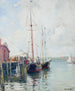 Quais d'East Gloucester - Guy Carleton Wiggins — weergave van het kunstwerk