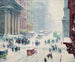 Fifth Avenue in de winter - Guy Carleton Wiggins — weergave van het kunstwerk